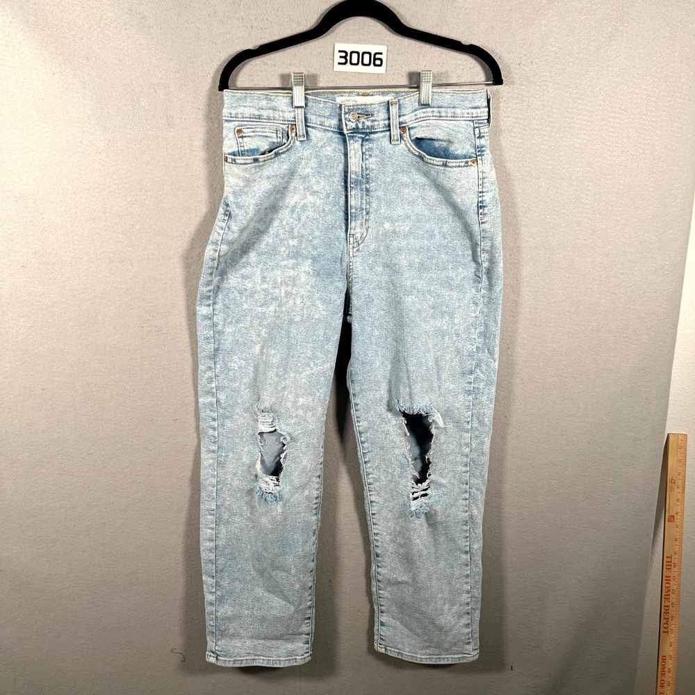 Signature By Levi Strauss Jeans Womens 31x24 Distressed Ultra High Rise Straight